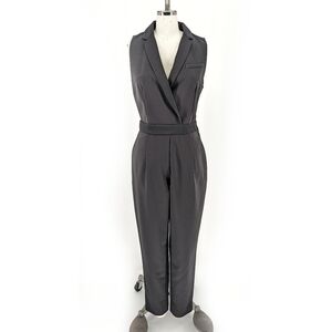 H&M V Neck Blazer Jumpsuit Black 8 Business casual cocktail classic evening